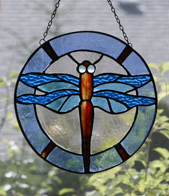 Piece of Stained Glass - Dragonfly