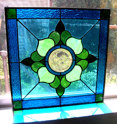 Piece of Stained Glass - Lotus